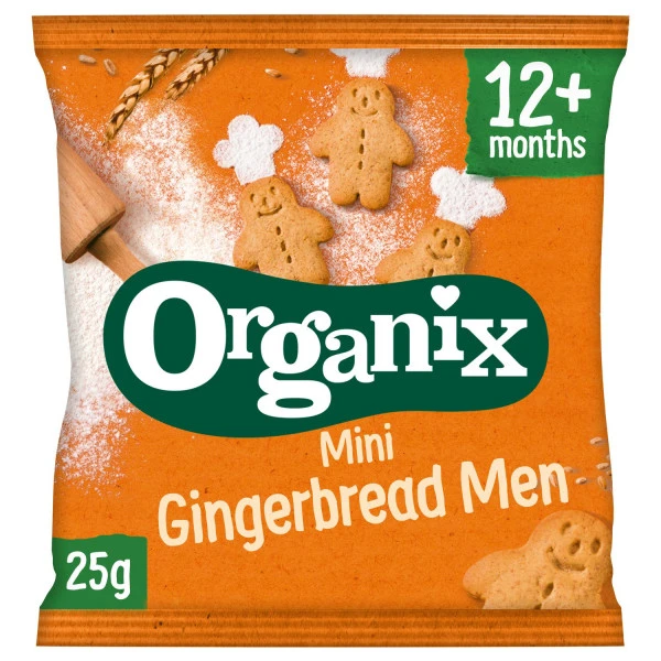 Biskvit Gingerbread men (organski proizvod) 25 g 12+ Organix